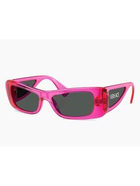 VERSACE Lens Logo Pillow 54MM PINK Sunglasses